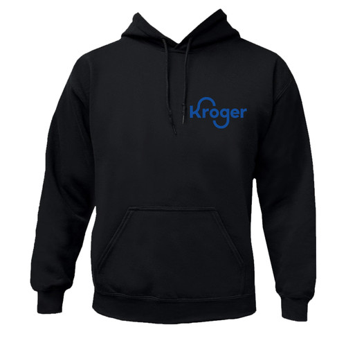 Kroger black hoodie cotton - black,